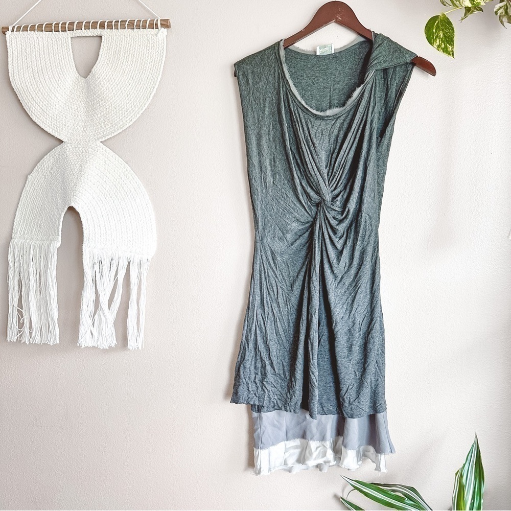 Anthropologie Dolan Twisted Front Layered Dress
